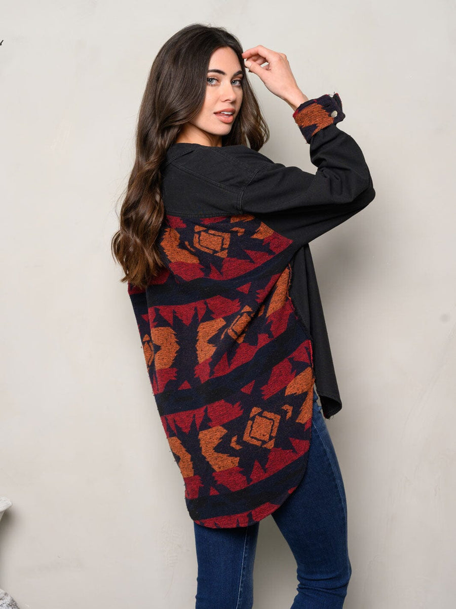 Aztec print long sleeve