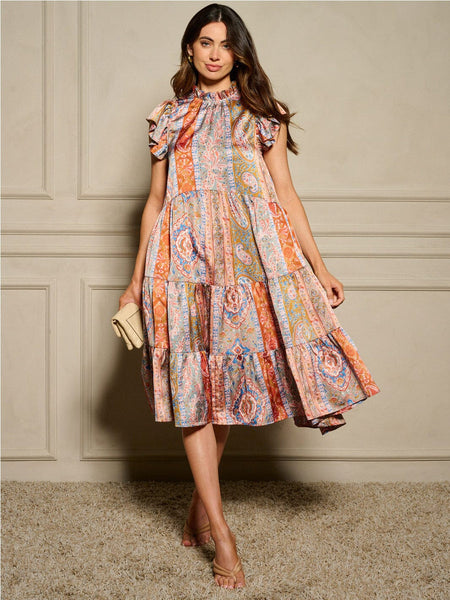 Multi midi fun dress