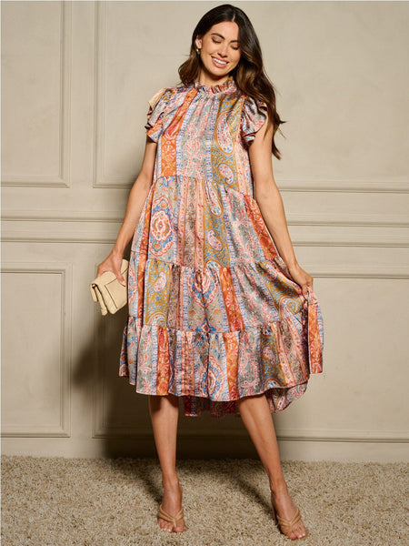 Multi midi fun dress