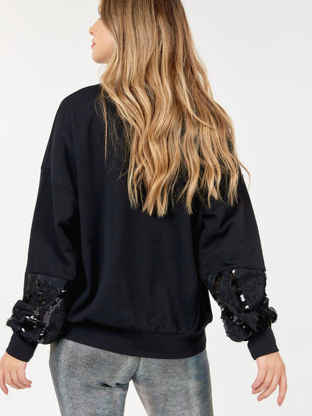 Black lace sweater