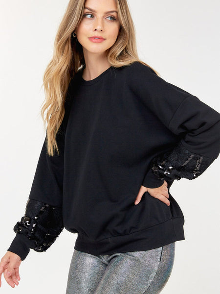 Black lace sweater