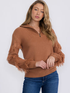 Darlings in rust sweater