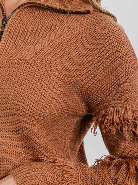 Darlings in rust sweater
