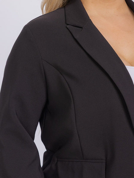 Plus black blazer