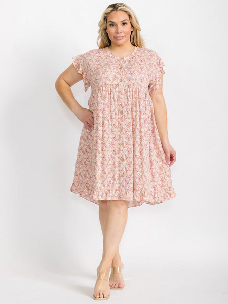 Floral plus dress