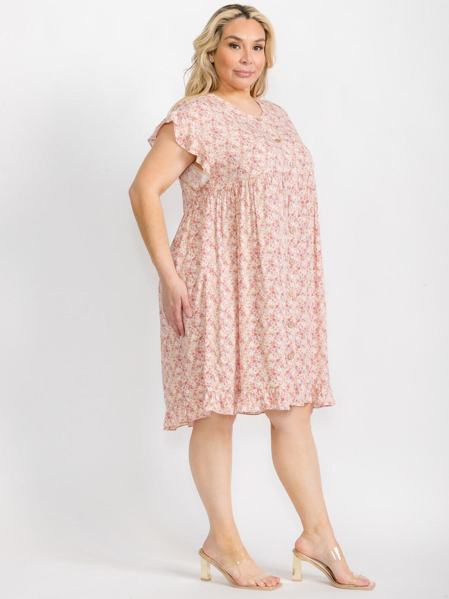 Floral plus dress