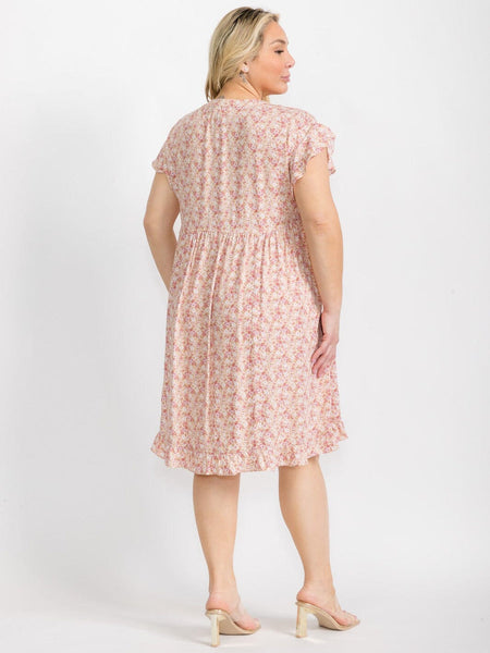 Floral plus dress