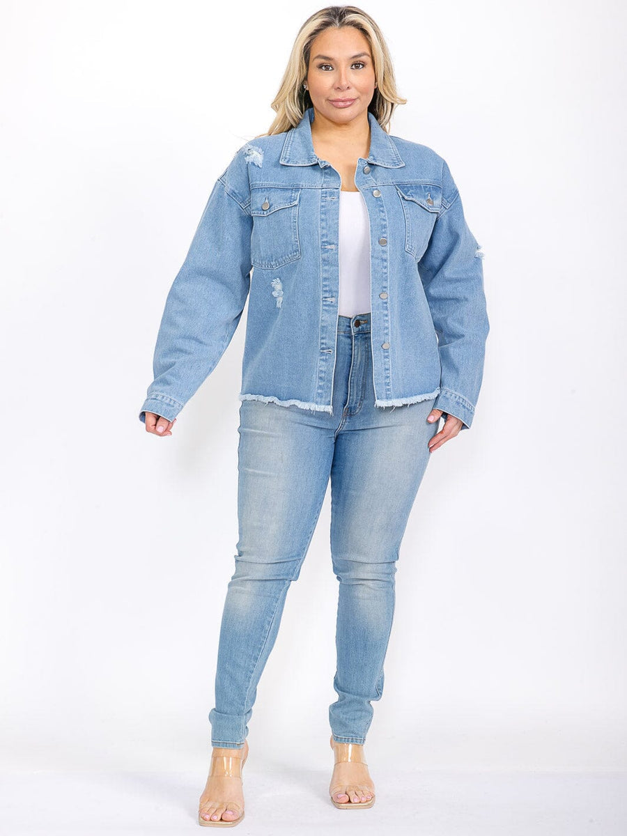 Denim halo jacket