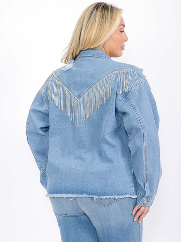 Denim halo jacket