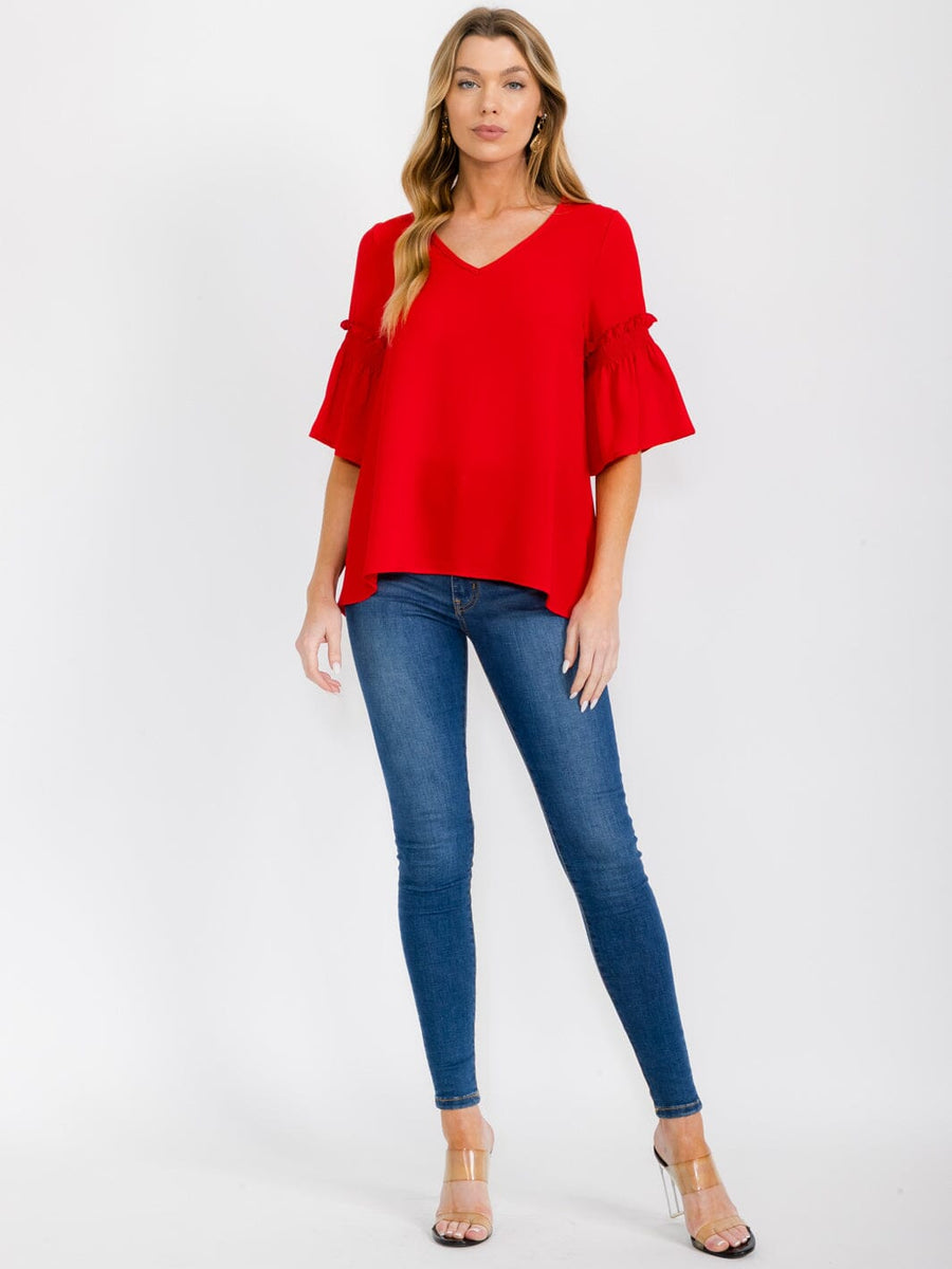 Betsy rouched sleeve