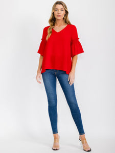 Betsy rouched sleeve
