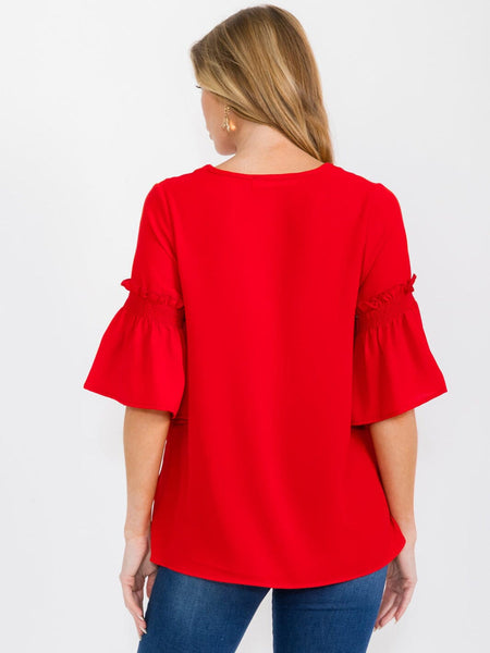 Betsy rouched sleeve