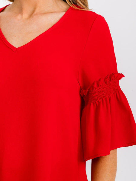 Betsy rouched sleeve