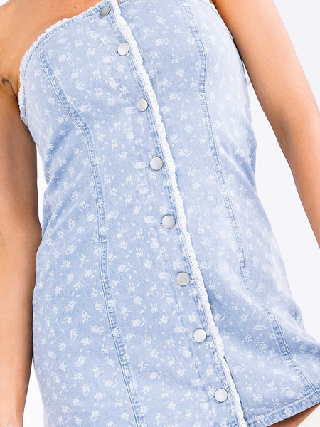 Floral denim