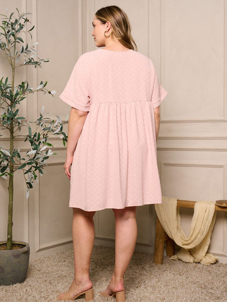 Day dreaming pink plus dress