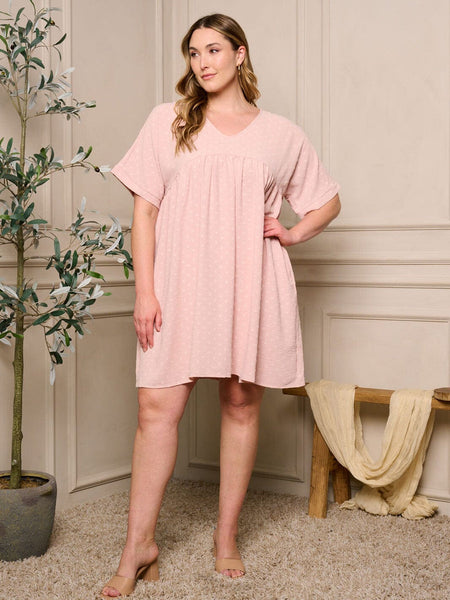 Day dreaming pink plus dress