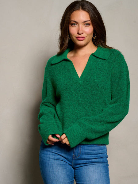 Keep cozy green sweater