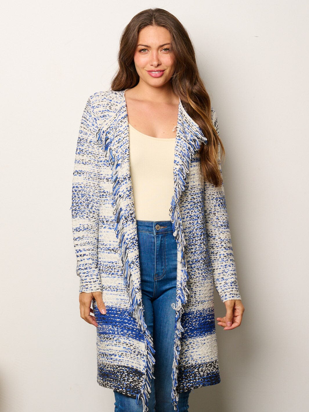 Fringe and fun blue