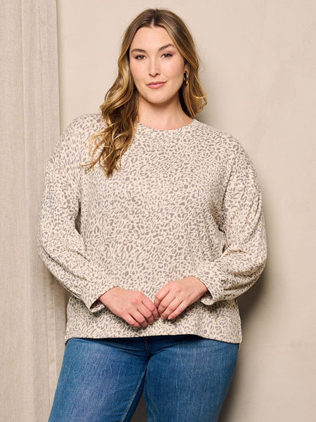 Soft cream leopard