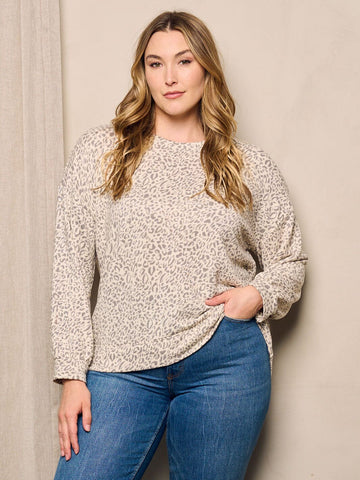 Soft cream leopard