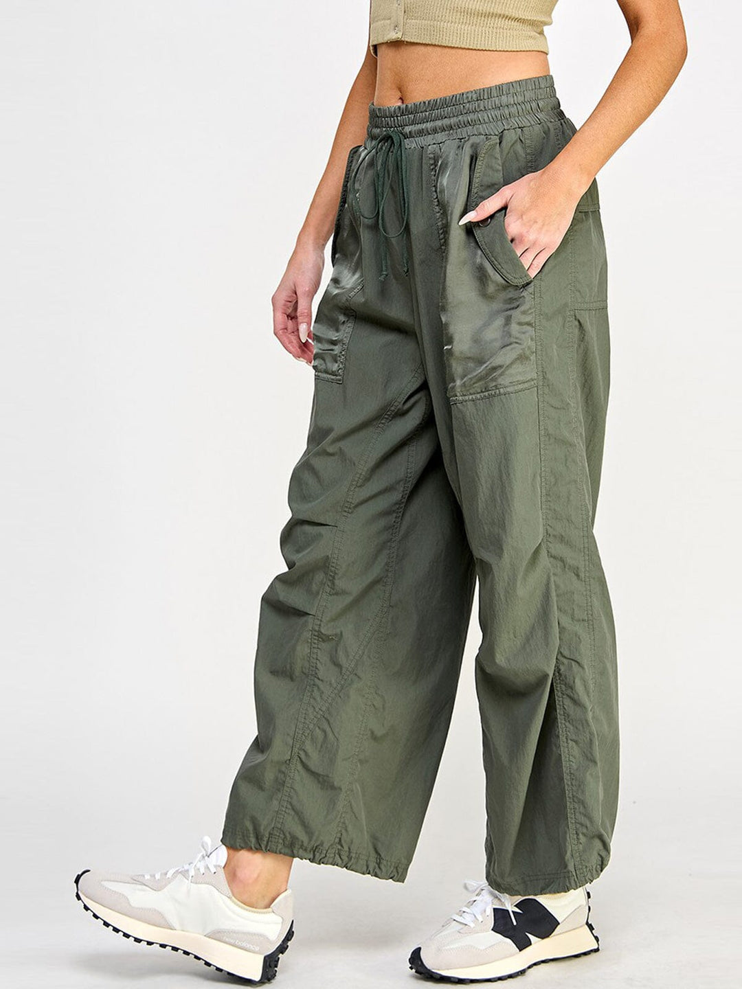 Kick back olive pants