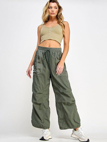 Kick back olive pants