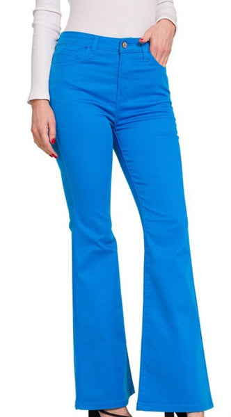 High rise flare jeans