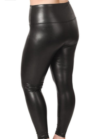 Faux Leather leggings full figure sizes