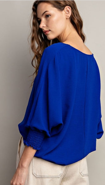 Royal loose blouse