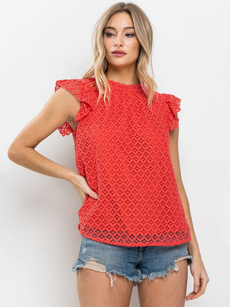 Lace N Ruffle top