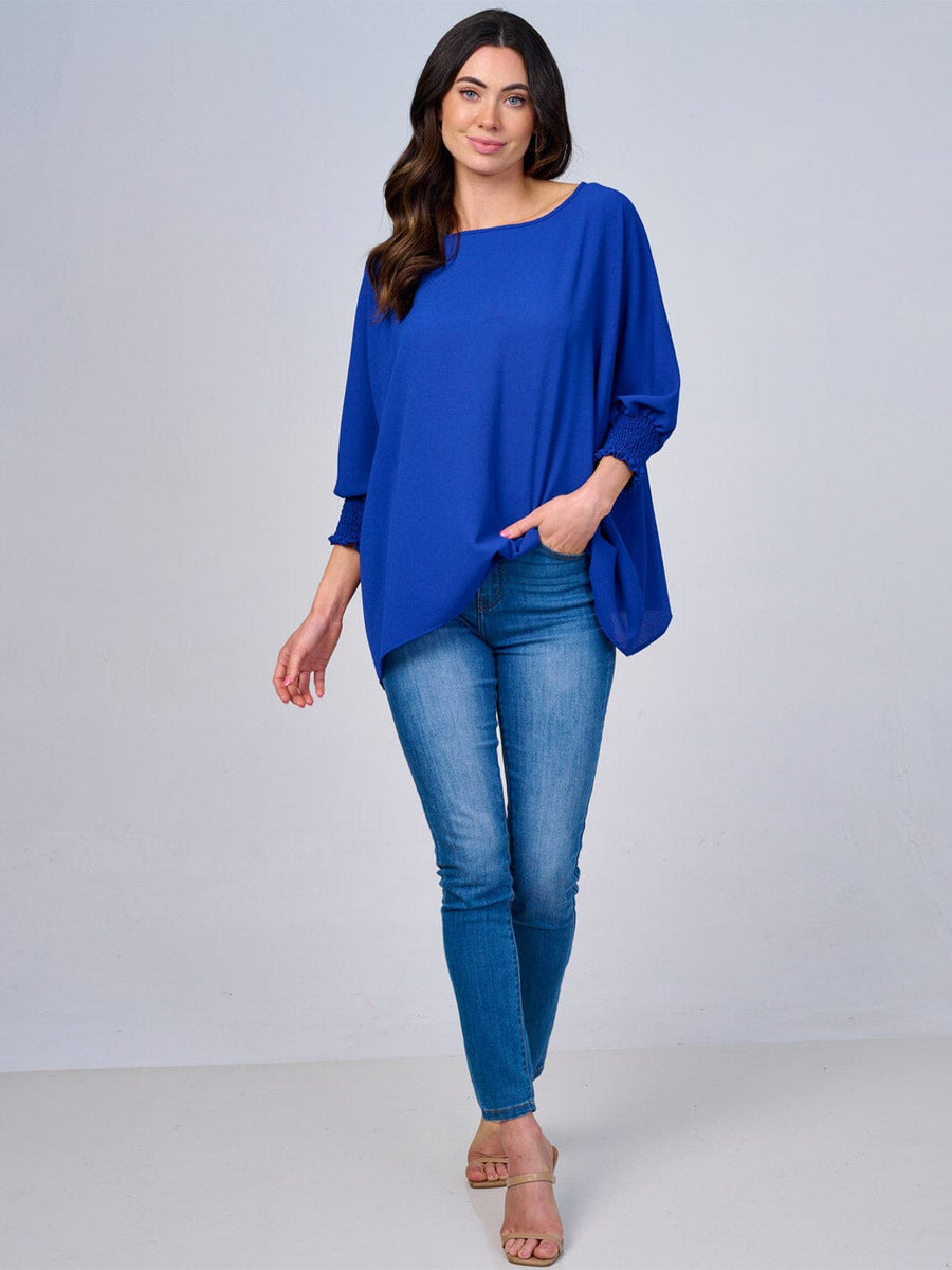 Royal loose blouse