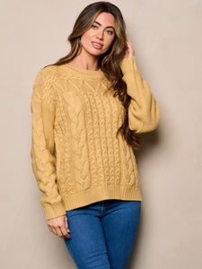 Cable girl sweater