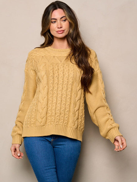 Cable girl sweater