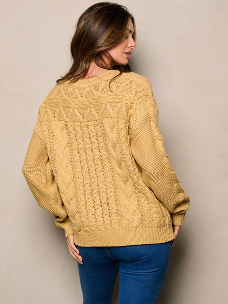 Cable girl sweater