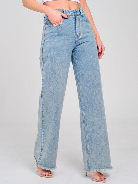 Wide-leg denim days