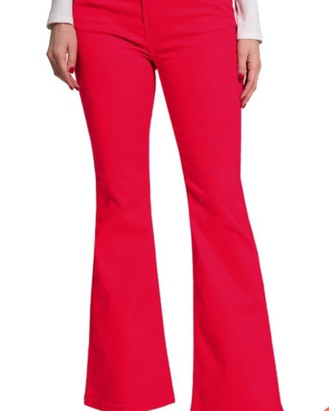 High rise flare jeans