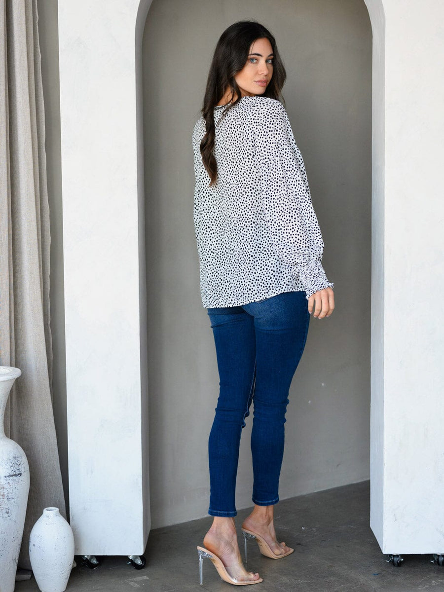 Tunic top animal print