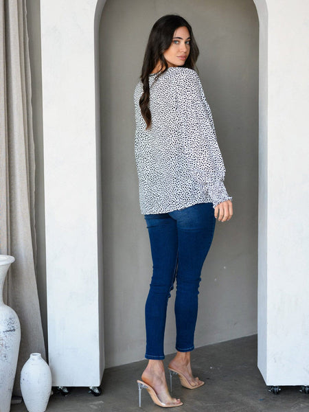 Tunic top animal print